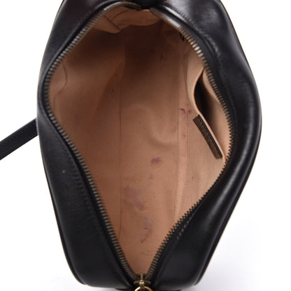 Gucci Calfskin Matelasse Small GG Marmont Chain Shoulder Bag Black 5 of 11
