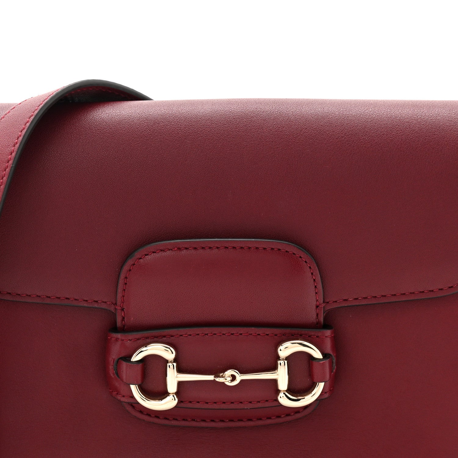 Gucci Arabella Calfskin Horsebit 1955 Shoulder Bag Rosso Ancora 15 of 19