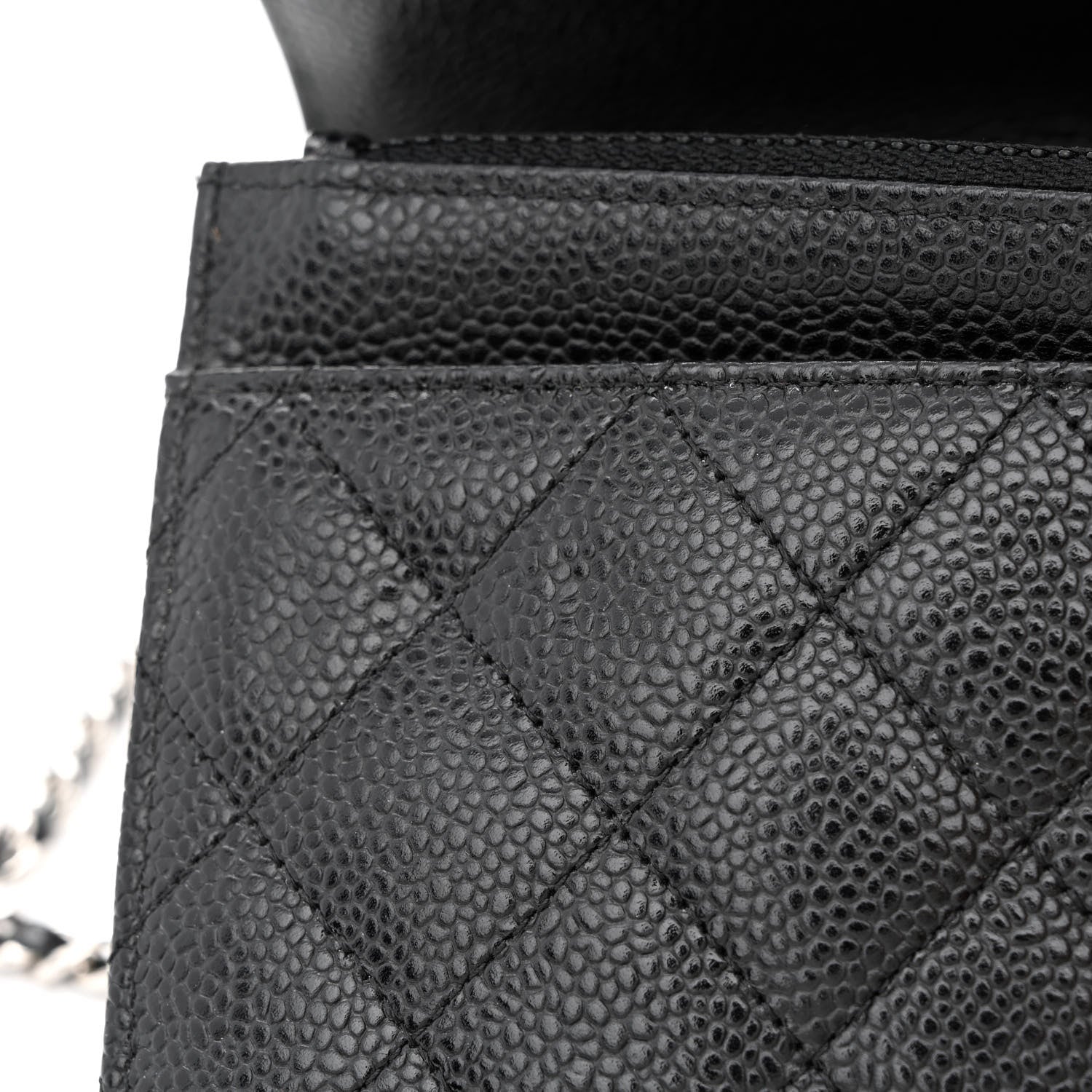 Chanel Caviar Quilted Wallet on Chain WOC Black 12 of 13