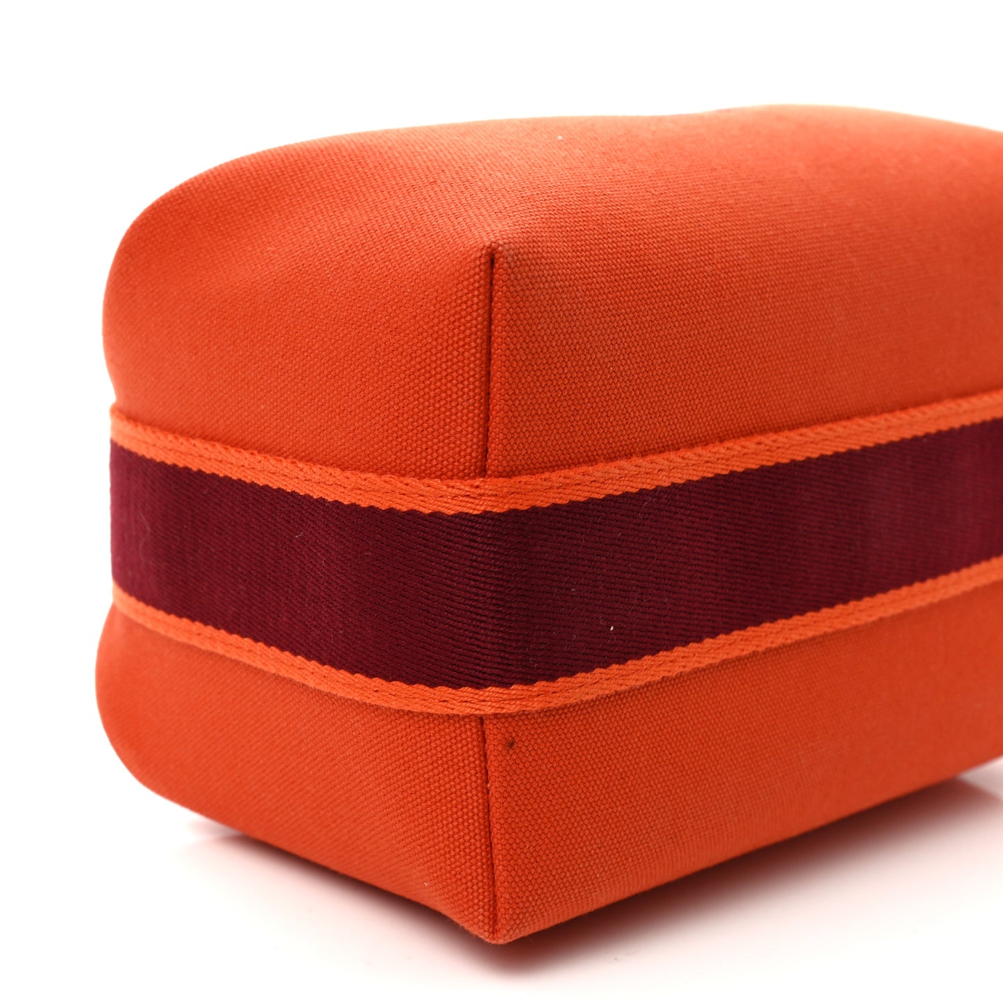 Canvas Small Bride-A-Brac Pouch Orange Burgundy