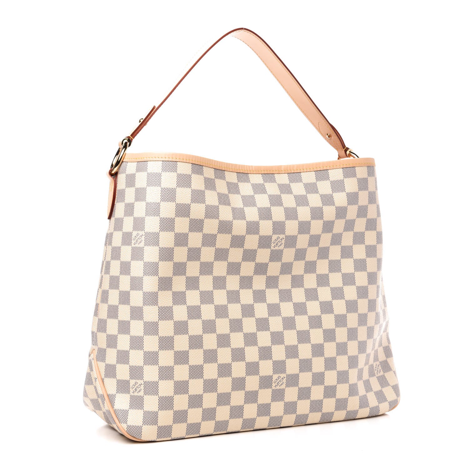 Louis Vuitton Damier Azur Delightful MM Rose Ballerine 3 of 11