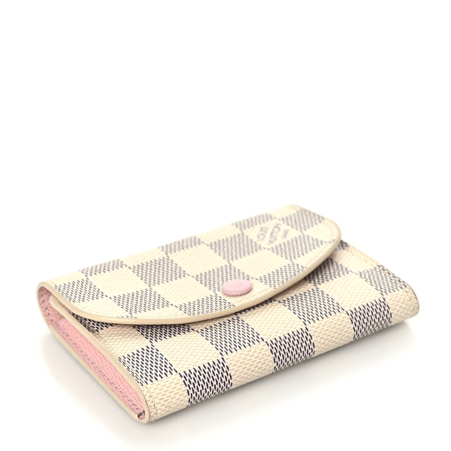 Louis Vuitton Damier Azur Rosalie Coin Purse Rose Ballerine 4 of 6