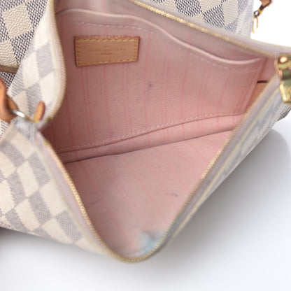 Louis Vuitton Damier Azur Neo Neverfull MM Rose Ballerine 20 of 31