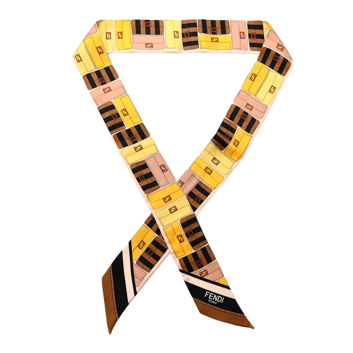Fendi Silk Baguette Wrappy Scarf Multicolor 1 of 5