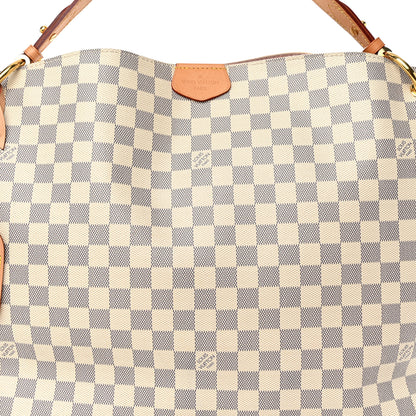 Louis Vuitton Damier Azur Graceful MM Rose Ballerine 7 of 10