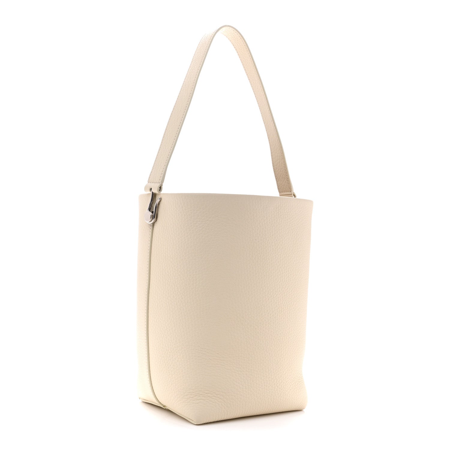 The Row Grained Calfskin Small N/S Hook Tote Ivory 3 of 10