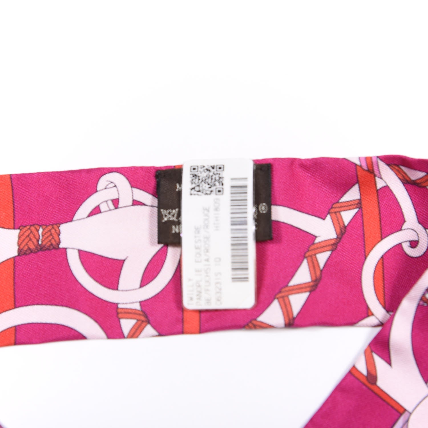 Hermes Silk Panoplie Equestre Twilly Fuchsia Rose Rouge 8 of 8