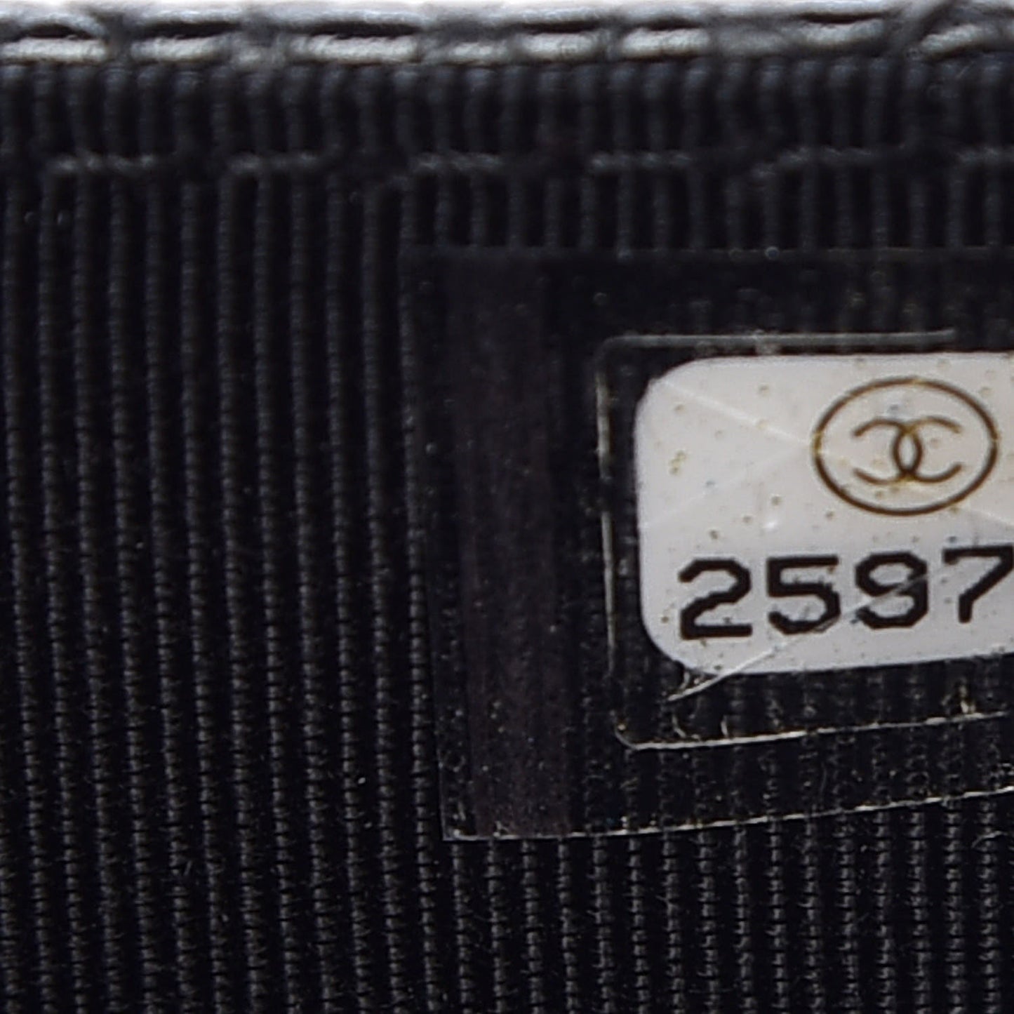 Caviar Quilted Flap Card Holder Black
