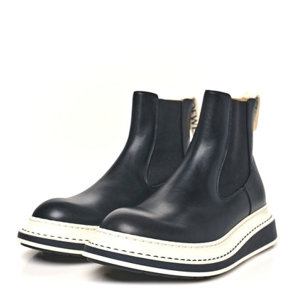 Loewe Calfskin Logo Chelsea Mens Boots 38 Black 3 of 9