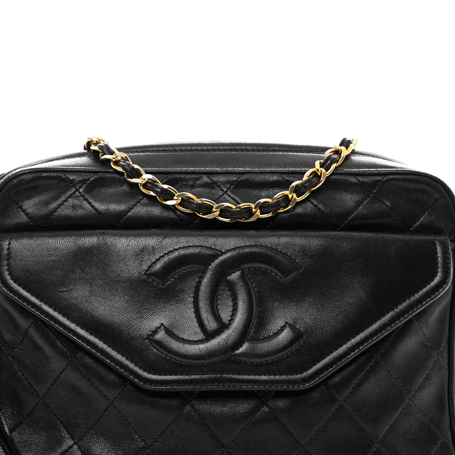 Chanel Lambskin Quilted CC Tassel Flap Black 5 of 12