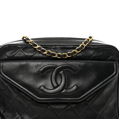 Chanel Lambskin Quilted CC Tassel Flap Black 5 of 12
