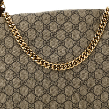 Gucci GG Supreme Monogram Large Linea A Hobo Light Brown 8 of 10