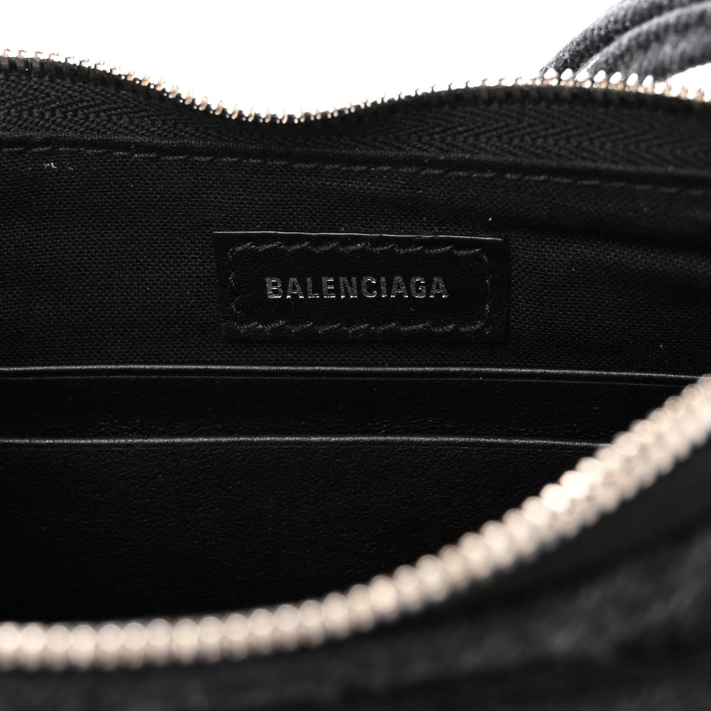 Washed Denim BB Monogram Le Cagole Mini Purse With Chain Black