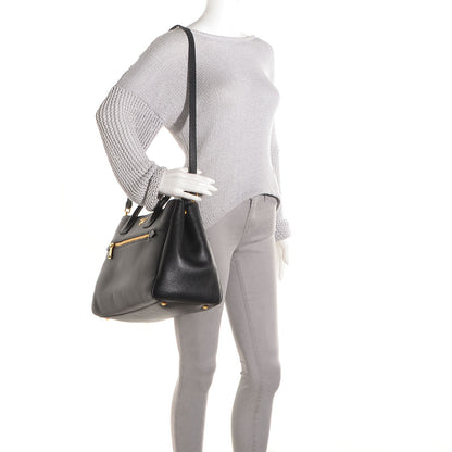 Prada Vitello Daino Tote Nero Black 2 of 12