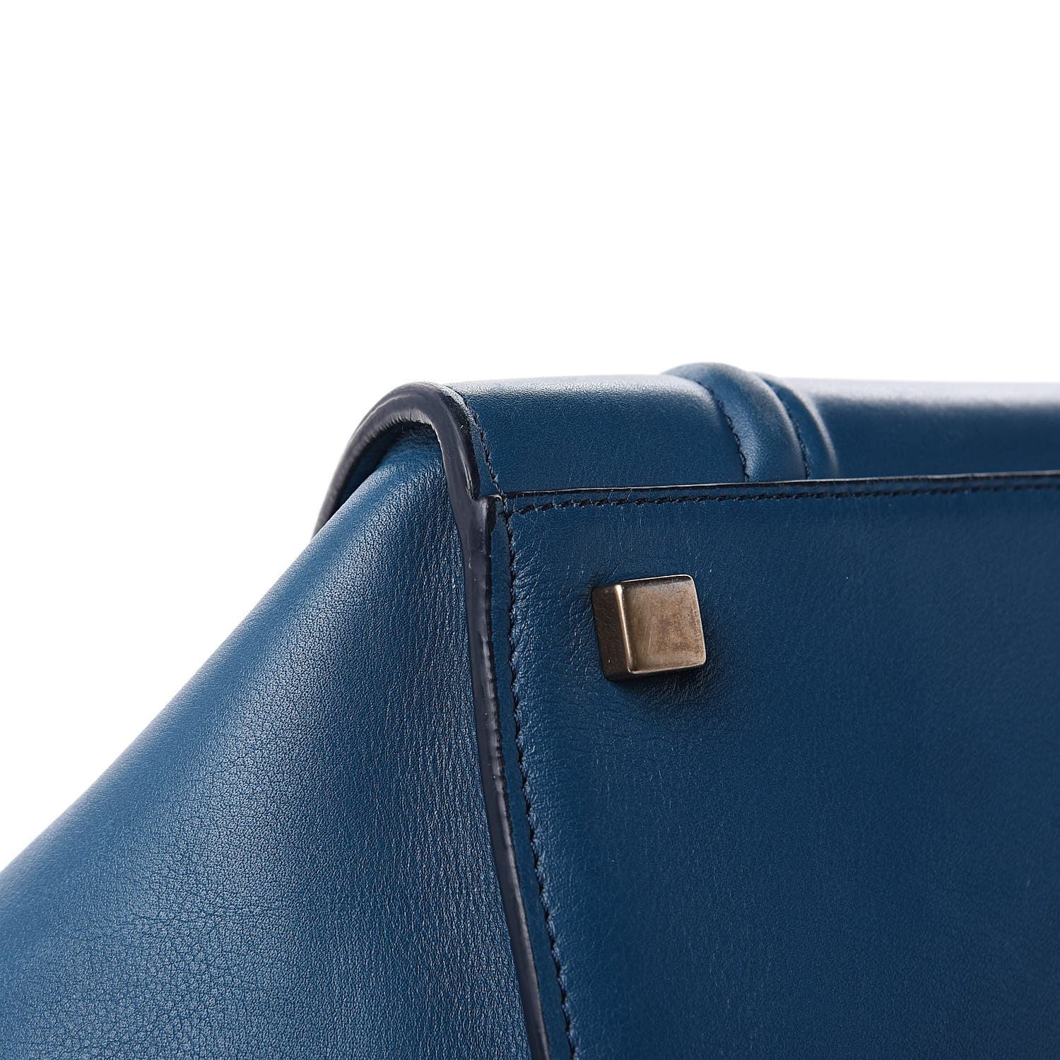 Celine Nappa Calfskin Medium Phantom Luggage Metallic Blue 10 of 21