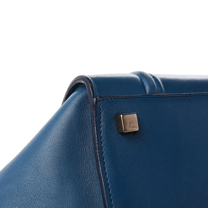 Celine Nappa Calfskin Medium Phantom Luggage Metallic Blue 10 of 21
