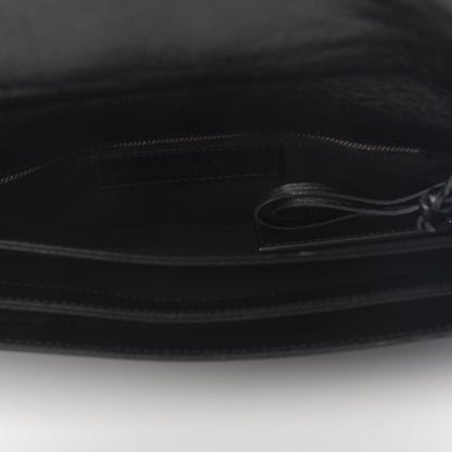 Balenciaga Agneau Classic Silver Hardware Long Clutch Black 5 of 11
