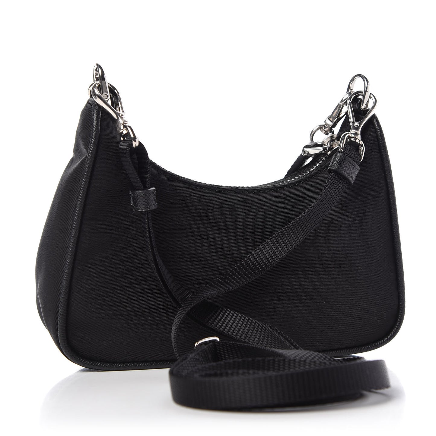 Tessuto Nylon Mini Re-Edition 2000 Shoulder Bag Black