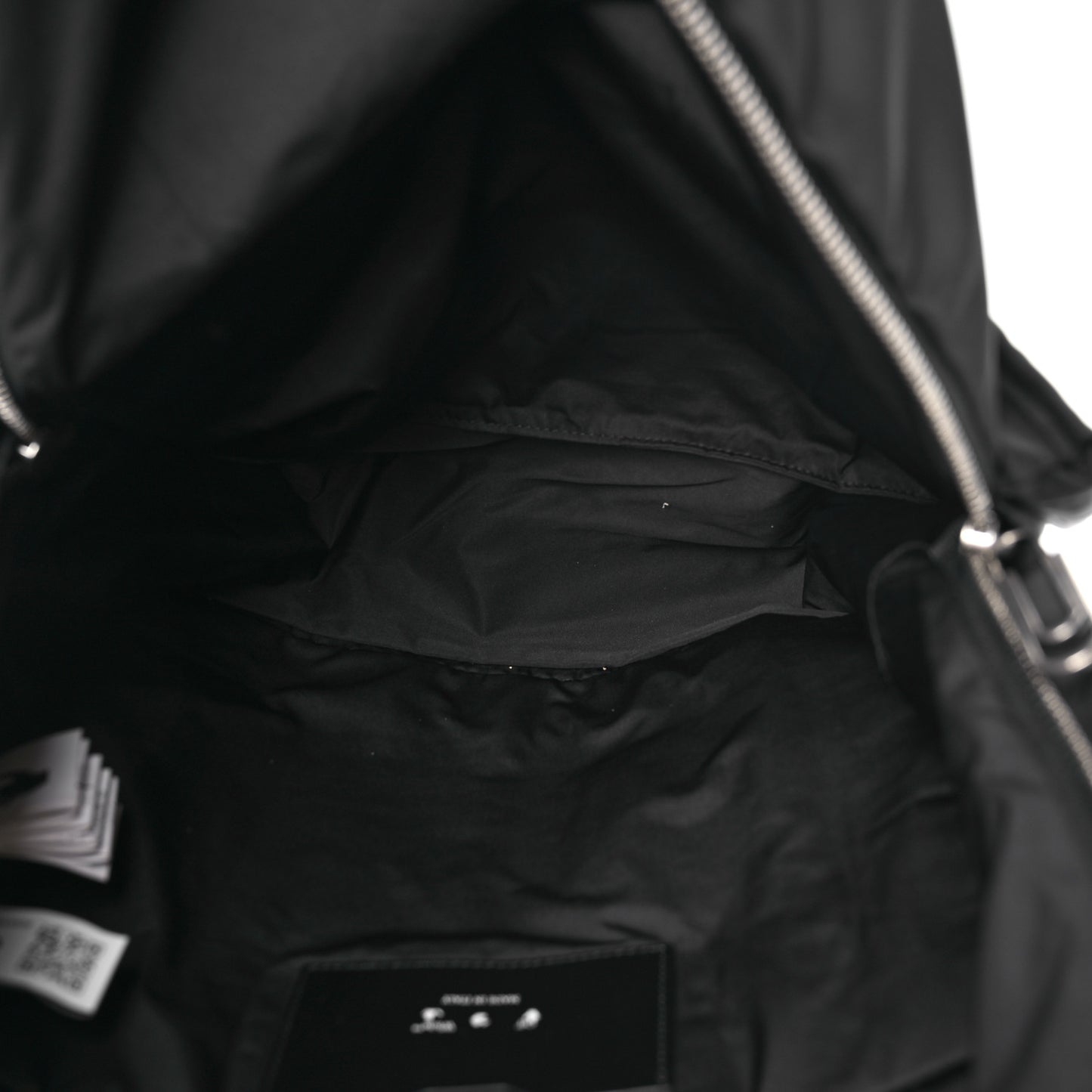 Nylon Arrow Backpack Black
