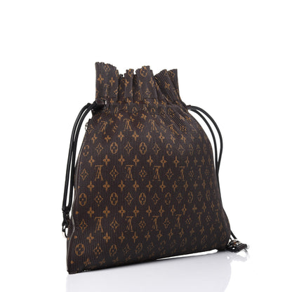 Louis Vuitton Monogram Canvas Pleated Explorer Bag MM 3 of 10