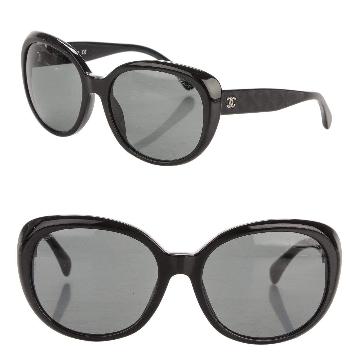 Chanel Quilted CC Sunglasses 5184 Black 1 of 5