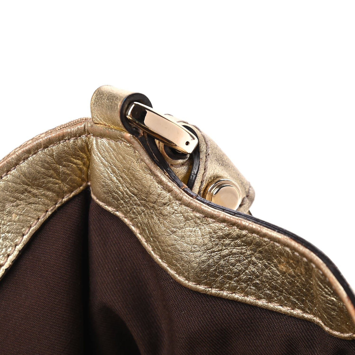 Gucci Monogram Large D Gold Hobo Metallic Gold 17 of 20