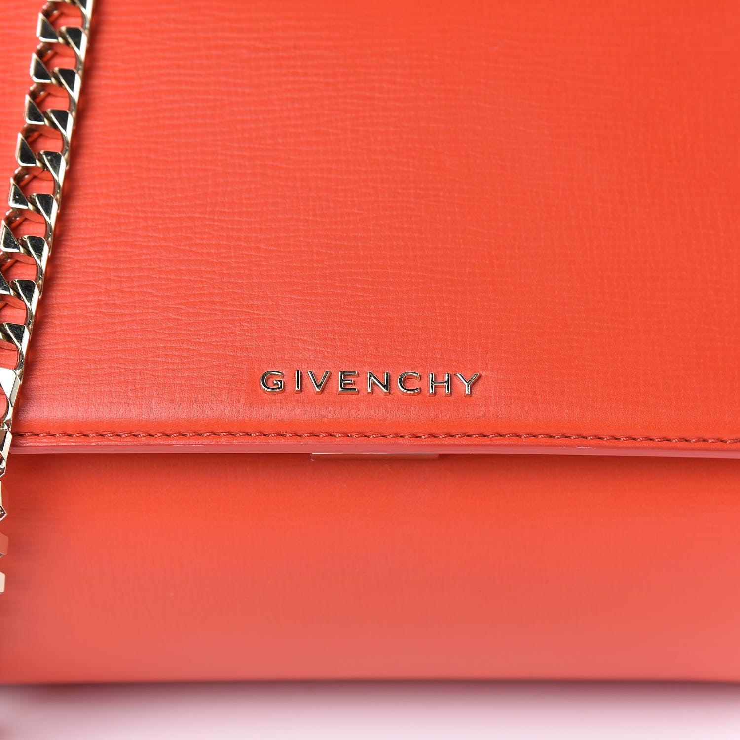 Givenchy Textured Calfskin Mini Pandora Box Chain Crossbody Bag Red 7 of 10