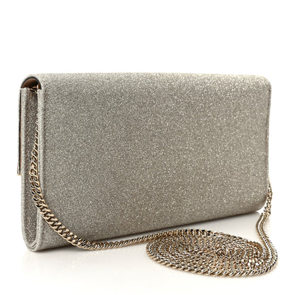 Jimmy Choo Glitter Emmie Clutch Silver 3 of 7