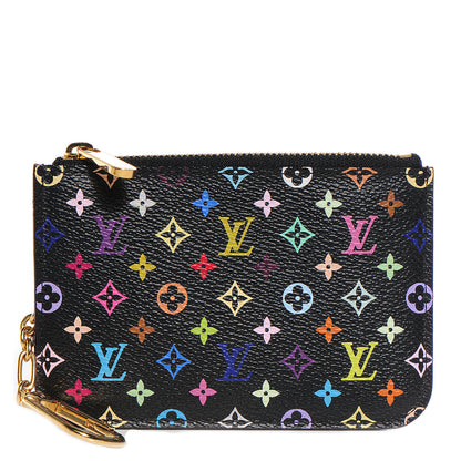 Louis Vuitton Monogram Multicolor Key Pouch Black Grenade 1 of 7