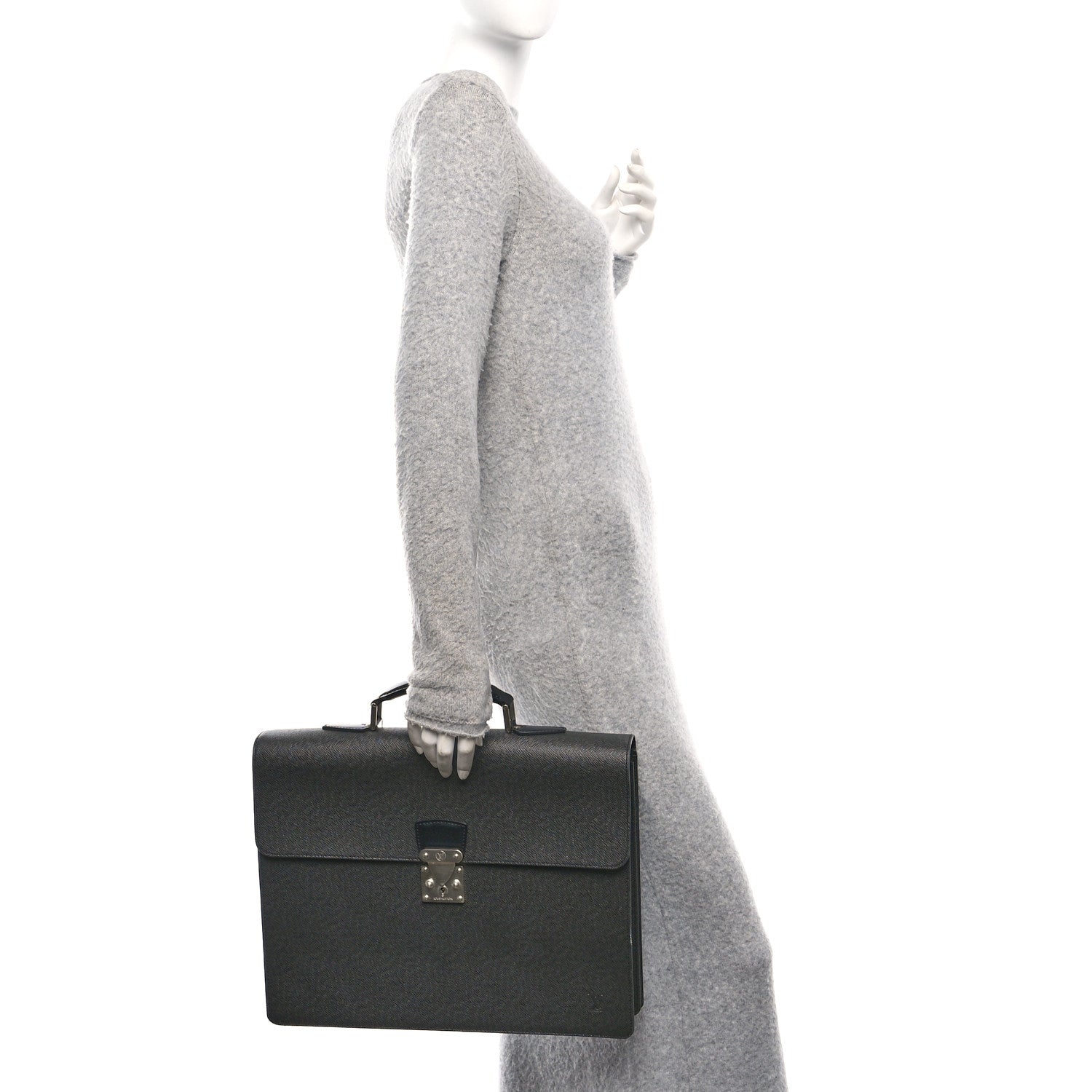 Louis Vuitton Taiga Neo Robusto 2 Compartment Briefcase Black 2 of 10