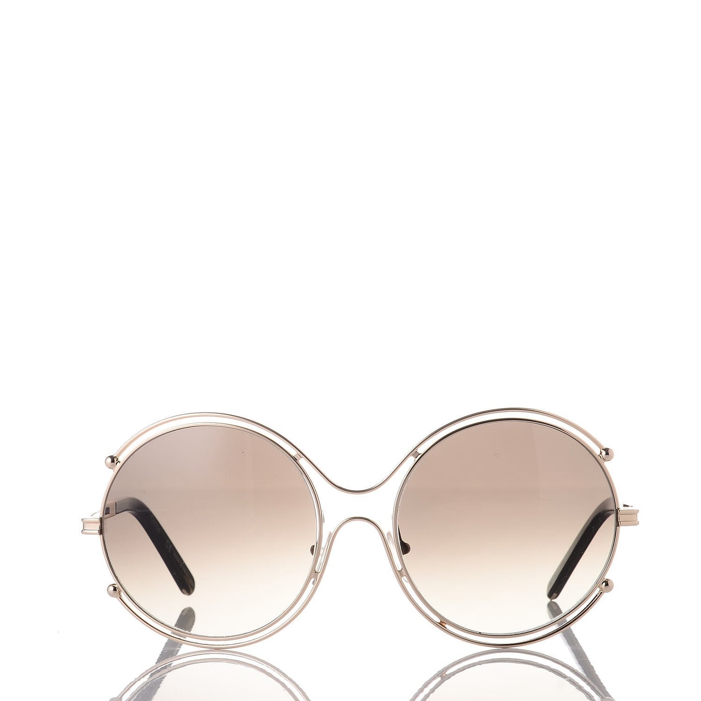 Isidora Oversized Round Sunglasses CE122S Gold