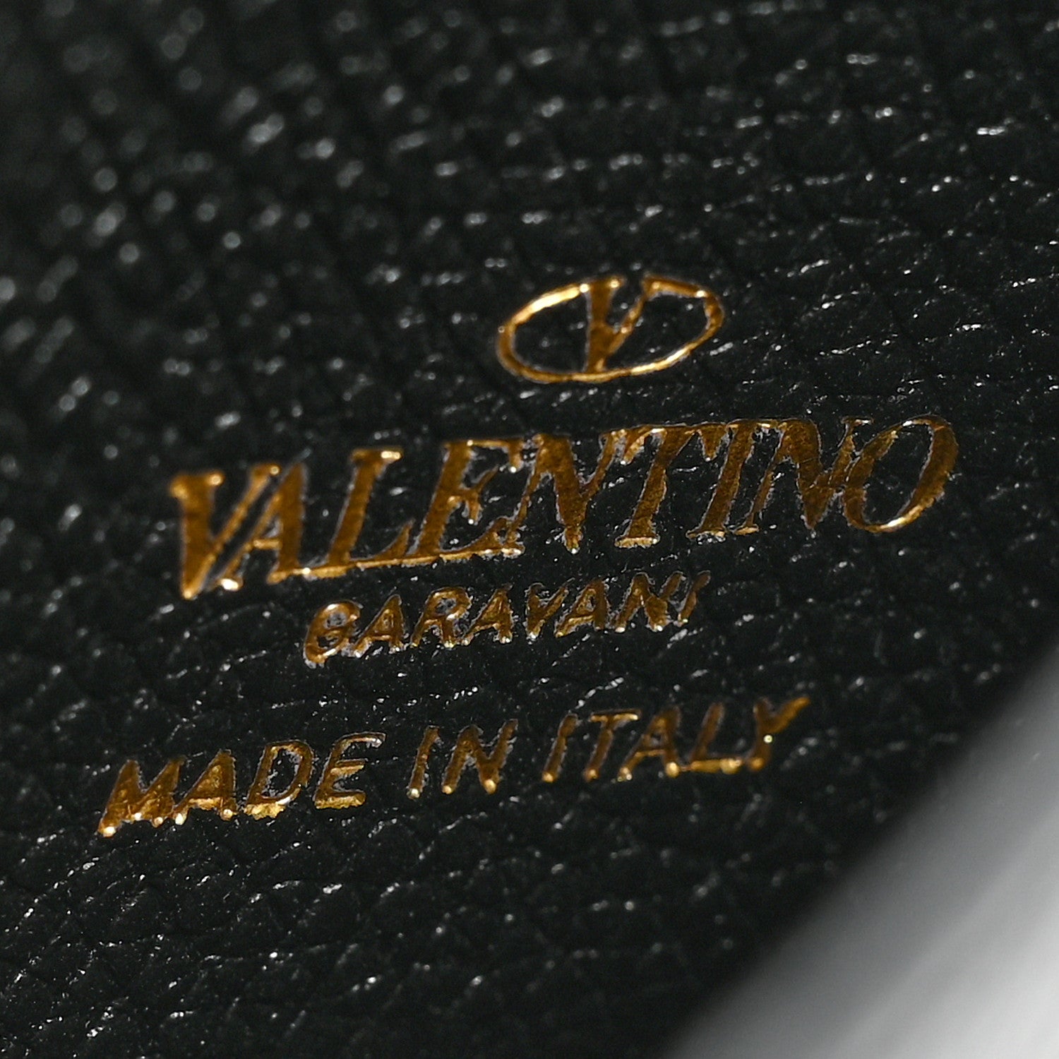 Valentino Garavani Grainy Calfskin VLogo Top Handle Wallet With Chain Black 6 of 8