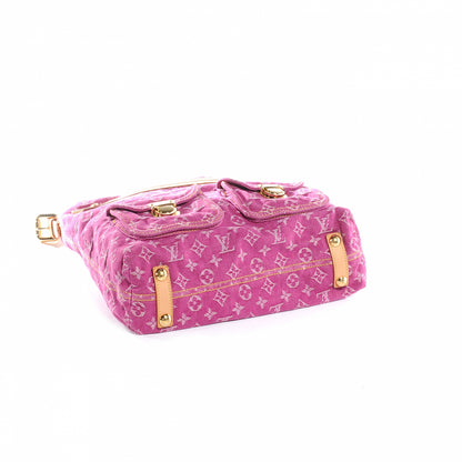 Louis Vuitton Denim Baggy GM Fuchsia 4 of 7