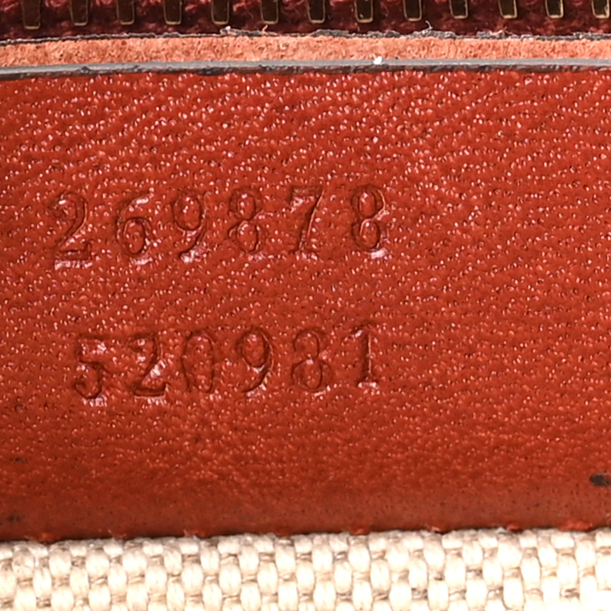 Monogram Small Craft Tote Red