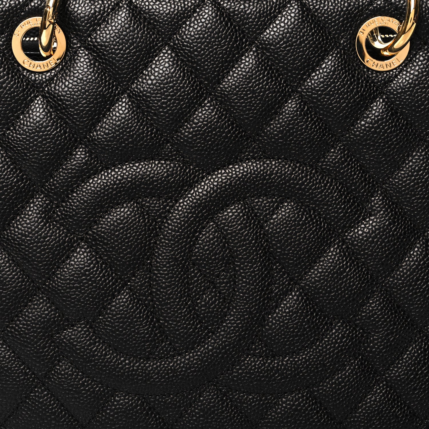 Chanel Caviar Quilted Grand Shopping Tote GST Black 9 of 11