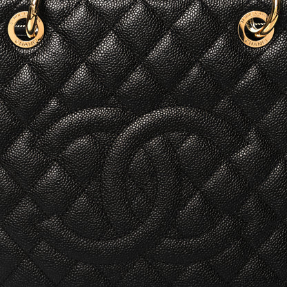 Chanel Caviar Quilted Grand Shopping Tote GST Black 9 of 11