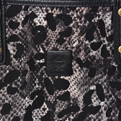 MCM Visetos Medium Project Reversible Shopper Tote Black 15 of 15