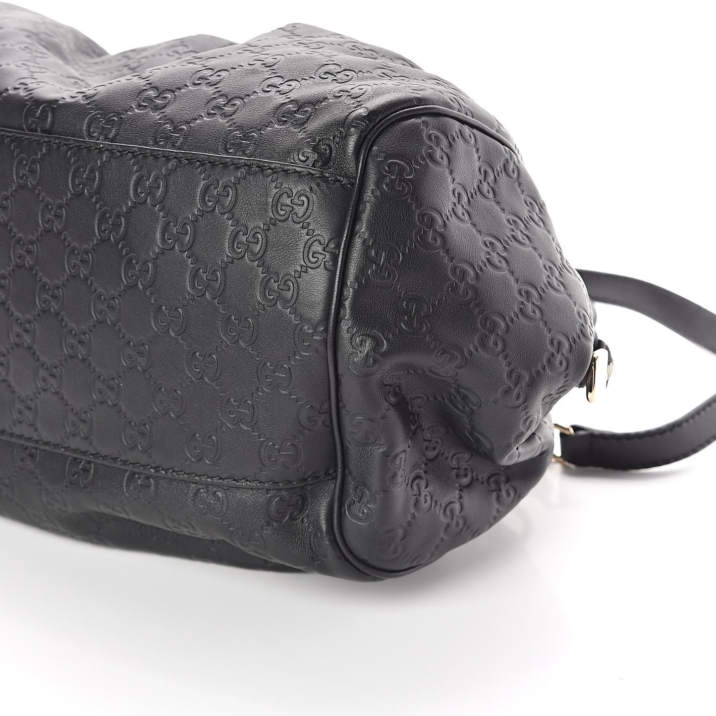 Guccissima Medium Sukey Boston Black
