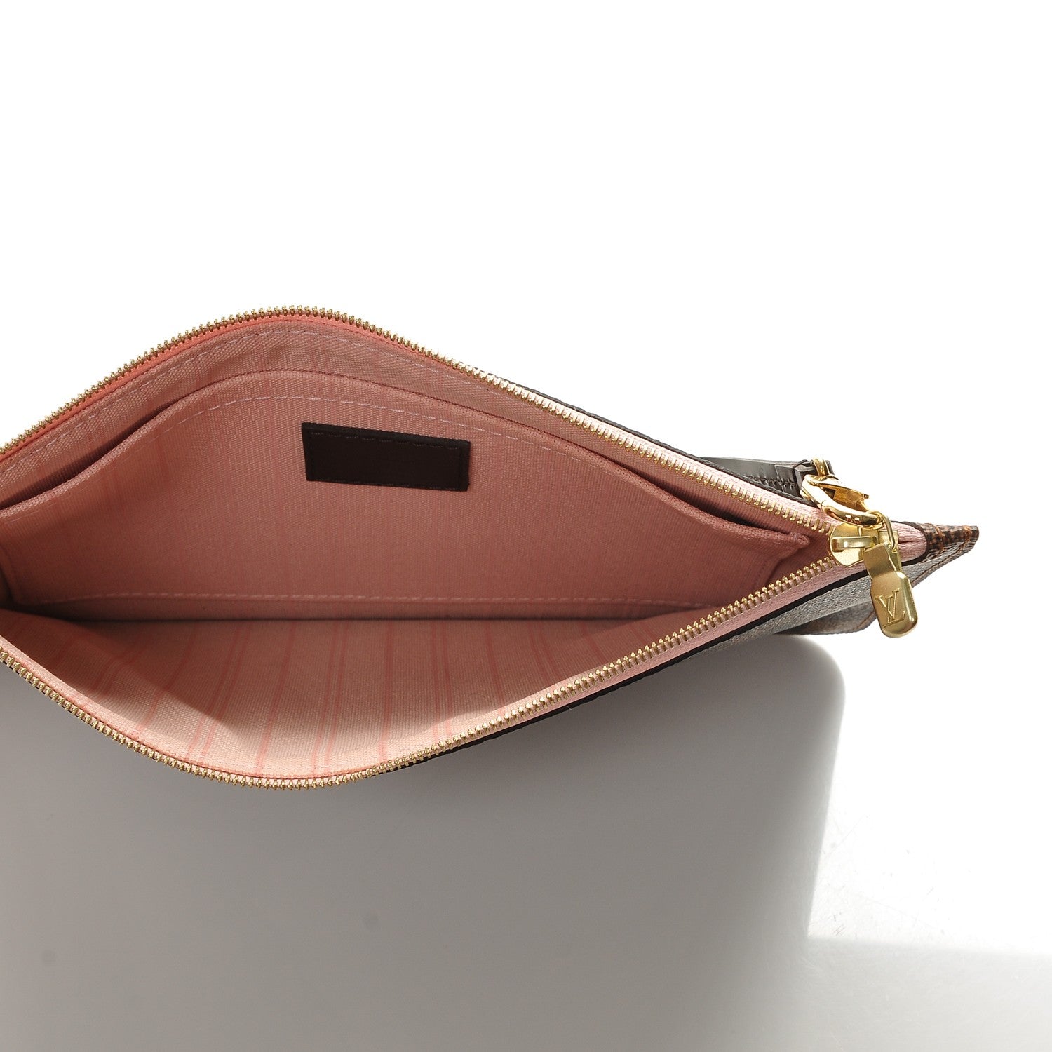 Louis Vuitton Damier Ebene Neverfull MM GM Pochette Rose Ballerine 5 of 6