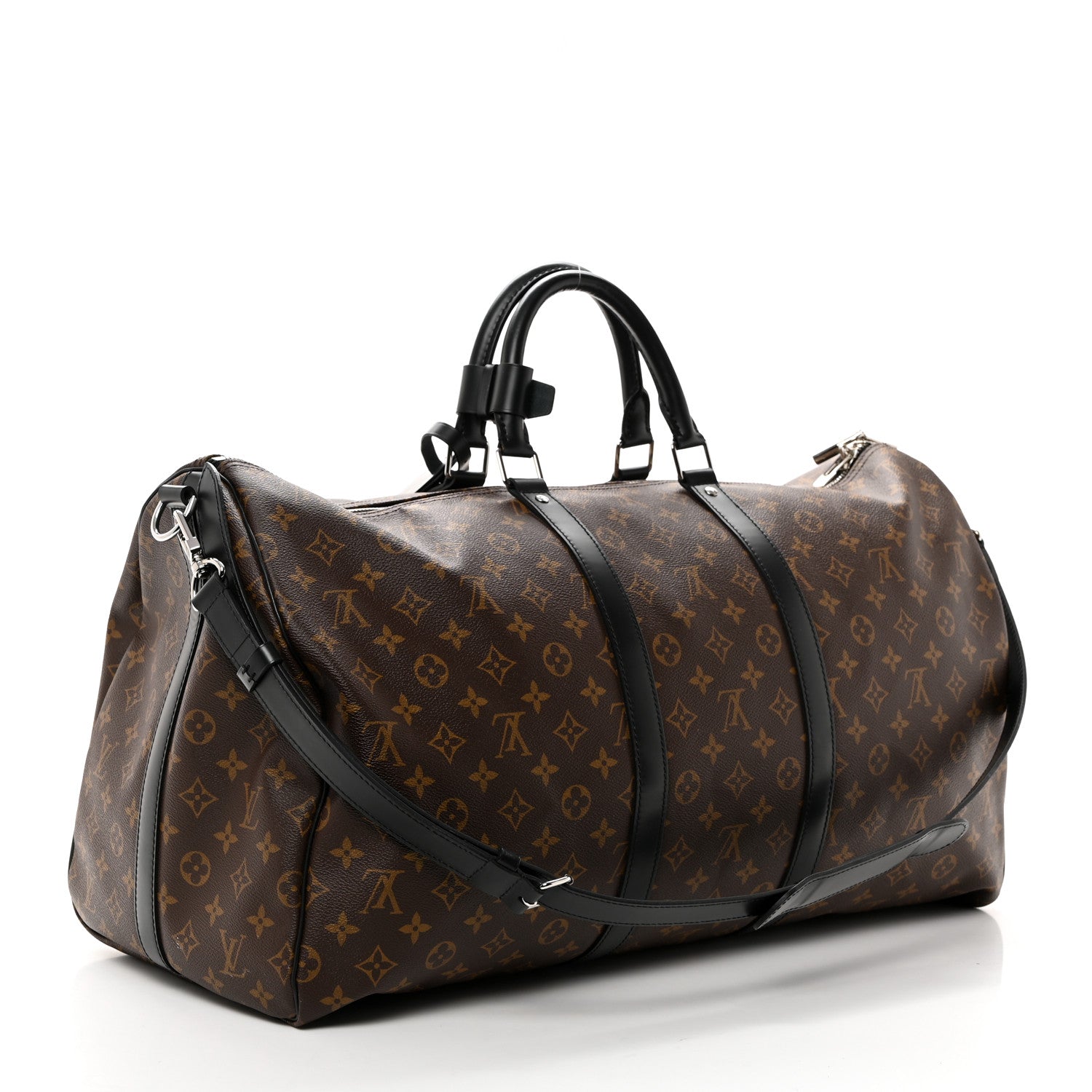 Louis Vuitton Monogram Macassar Keepall Bandouliere 55 2 of 8