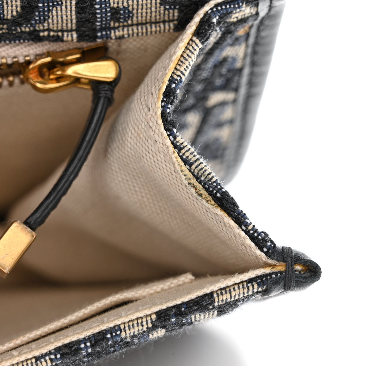 Oblique Small DiorAddict Flap Bag Navy Blue