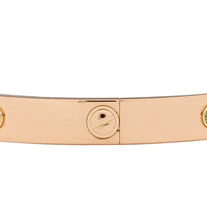 Cartier 18K Pink Gold Sapphire Garnet Amethyst LOVE Bracelet 18 5 of 9