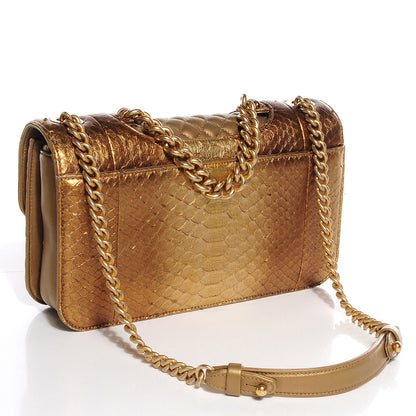 Chanel Python Medium Perfect Edge Flap Gold 3 of 8