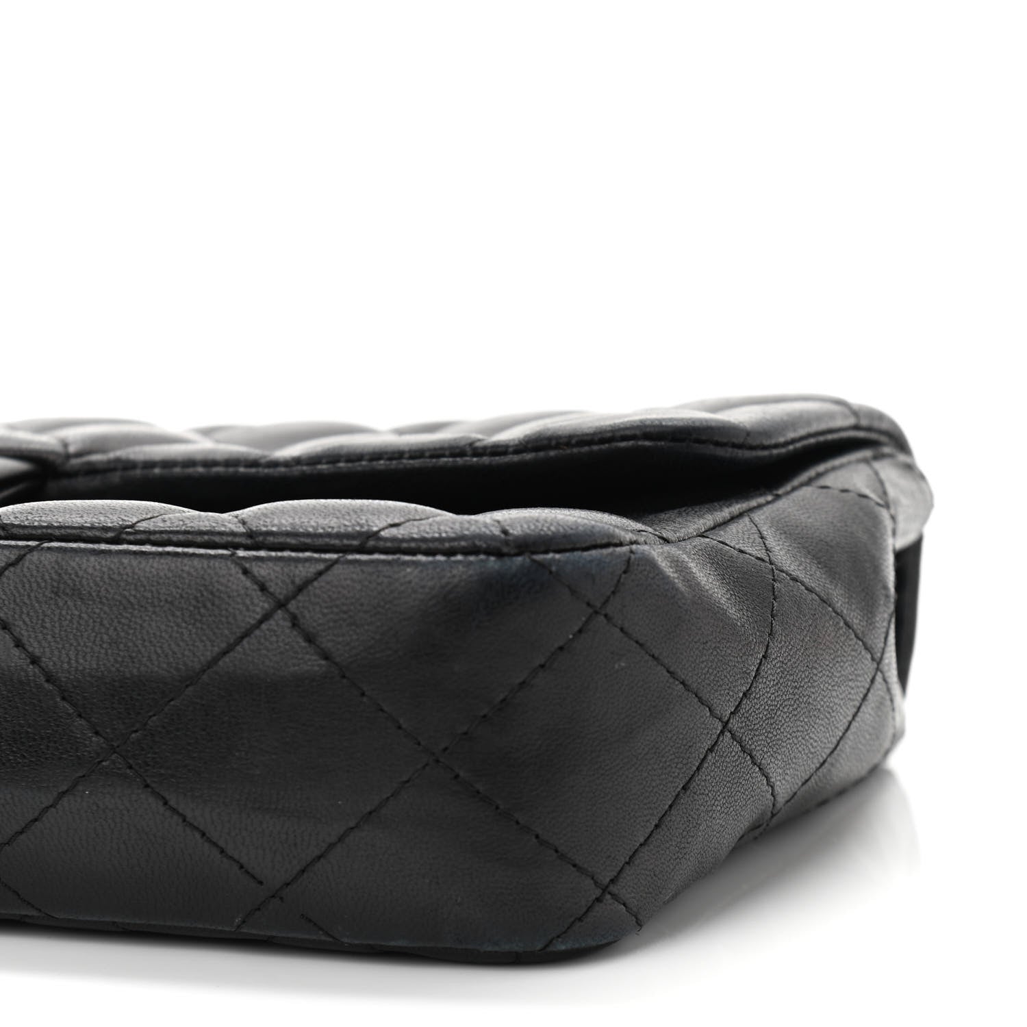 Chanel Lambskin Quilted East West Flap Black 10 of 10