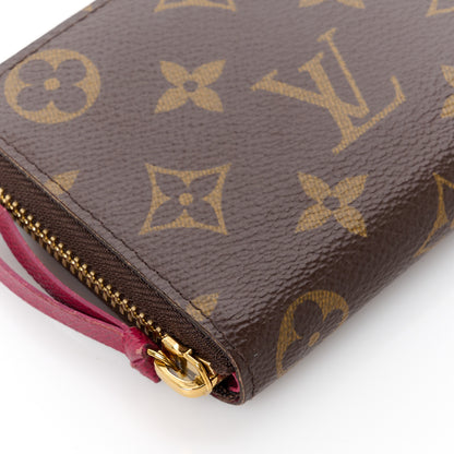 Louis Vuitton Monogram Clemence Wallet Fuchsia 10 of 12