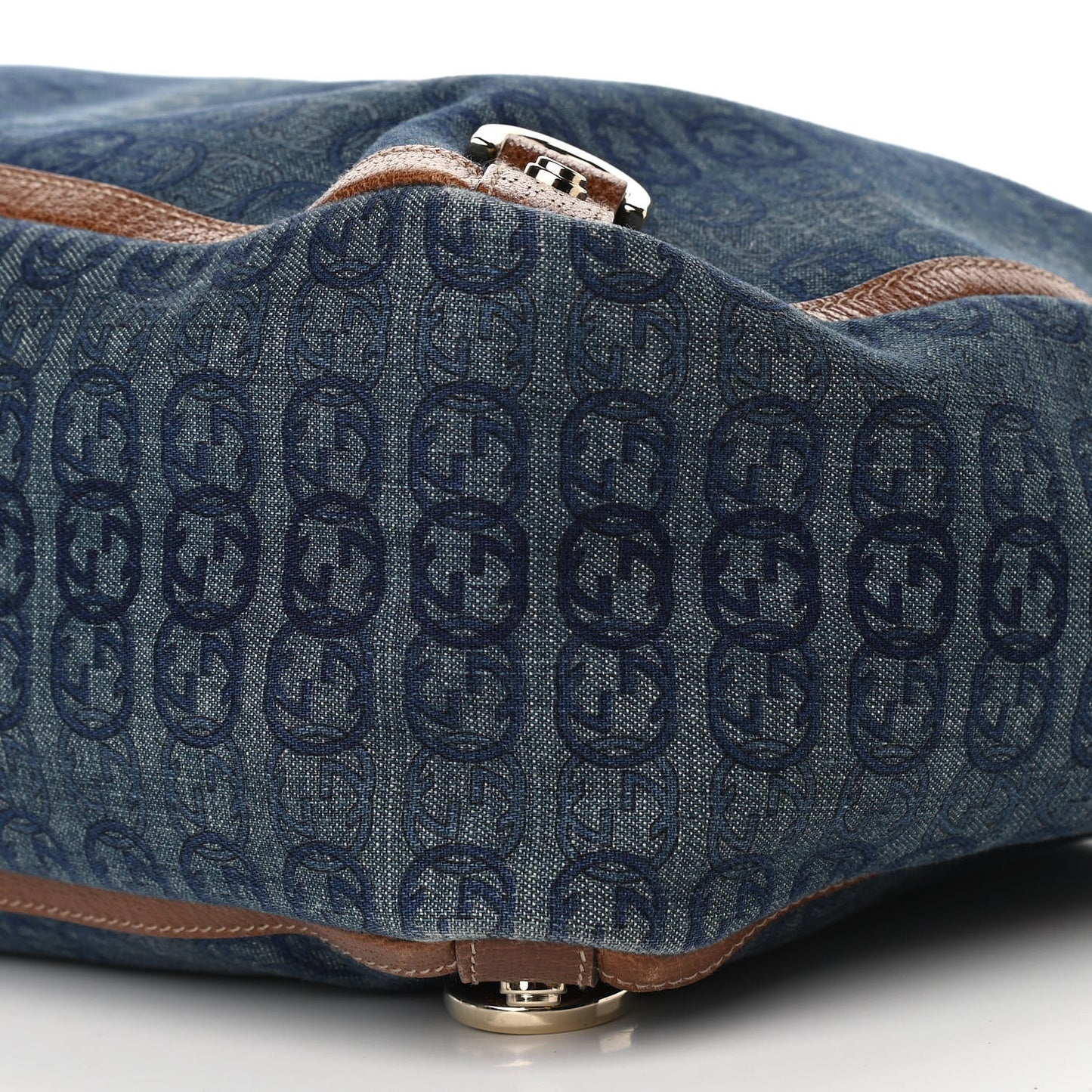 Denim GG Large Abbey Tote Blue