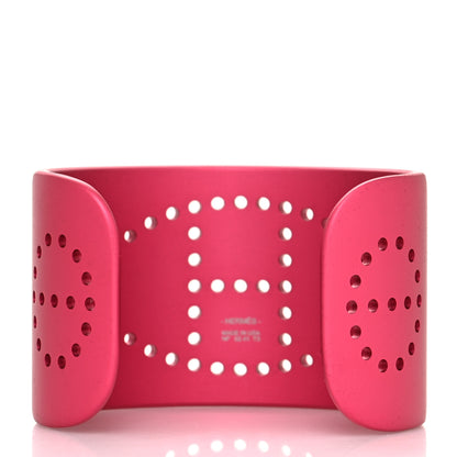 Hermes Aluminium Evelyne Sunset Cuff Bracelet T3 Rose Couture 3 of 4