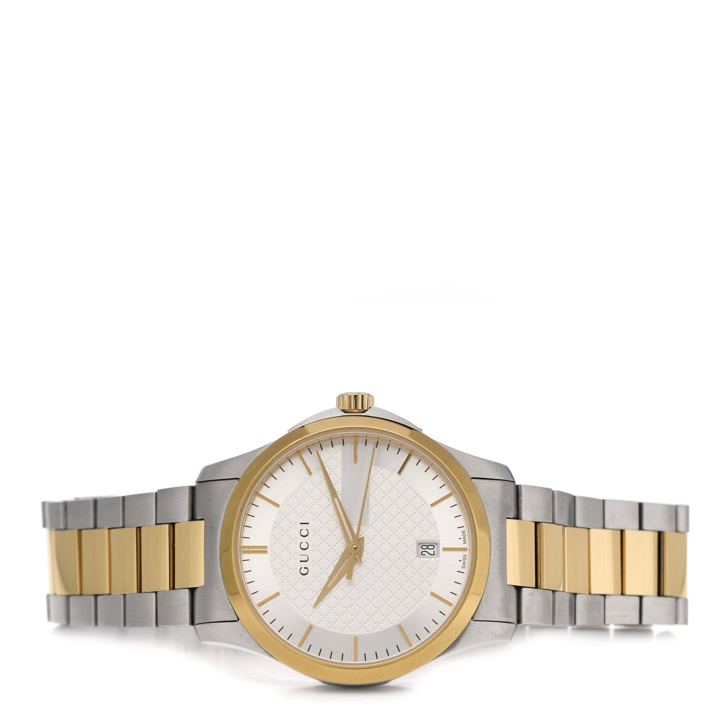 Gucci Stainless Steel 38mm G-Timeless Two Tone Quartz Watch 2 of 5
