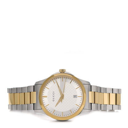 Gucci Stainless Steel 38mm G-Timeless Two Tone Quartz Watch 2 of 5