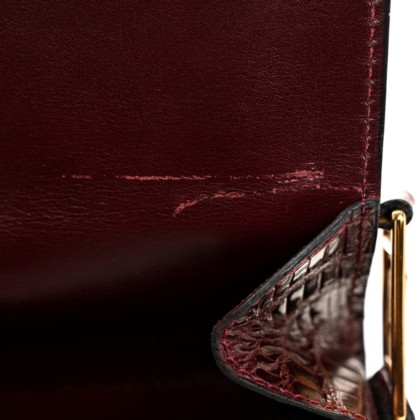 Crocodile Saint Cloud GM Burgundy
